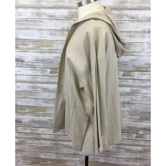 Norm Thompson Linen Blend Hooded Jacket - Picture 2 of 6